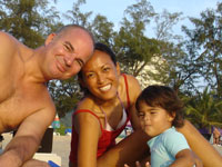 Summer fun in Phuket: Iain, Oui, Abbie