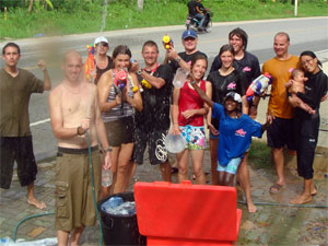 Songkran mayhem - once a year water fight!