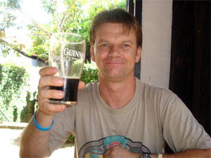Doctor Max  with a pint as usual