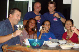 Max's (top right) Divemaster party