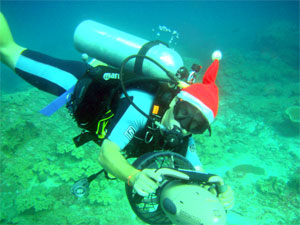 DPVs and Christmas hats