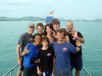 Beckius clan with Oui, Max and Iain