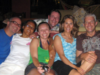 Iain, Oui, Amy, Bruno, Ally and Rich